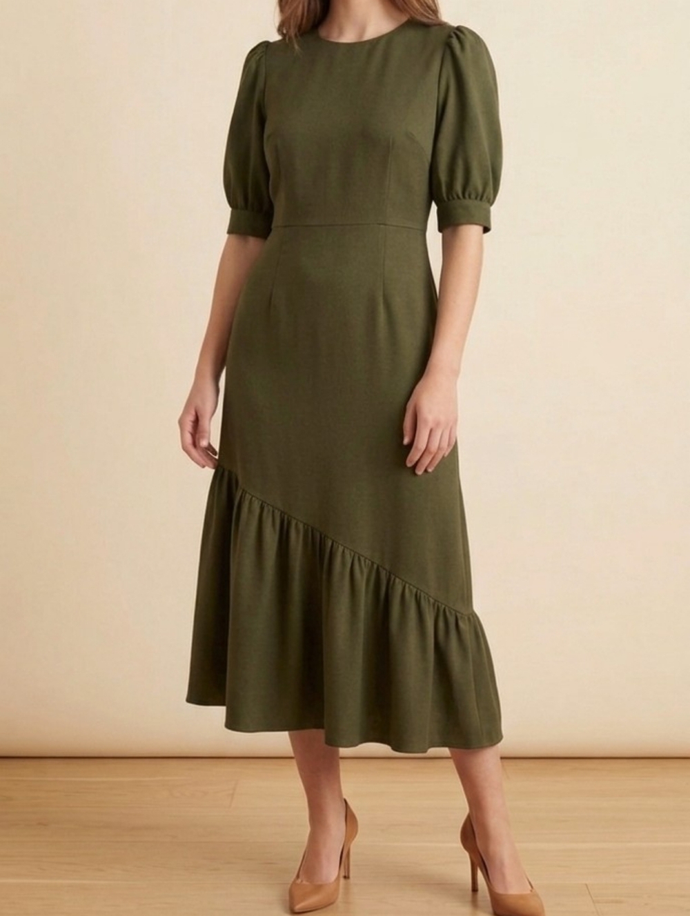 Park & Fifth Green Lyocell Dress